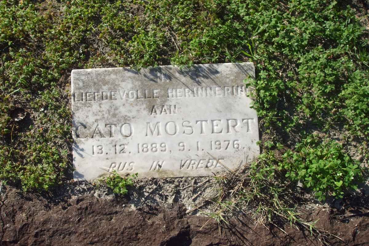 MOSTERT Cato 1889-1976