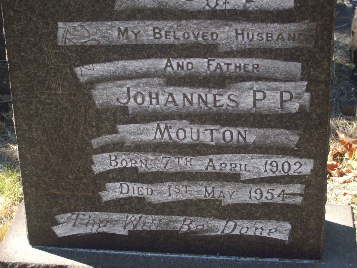 MOUTON Johannes P.P. 1902-1954