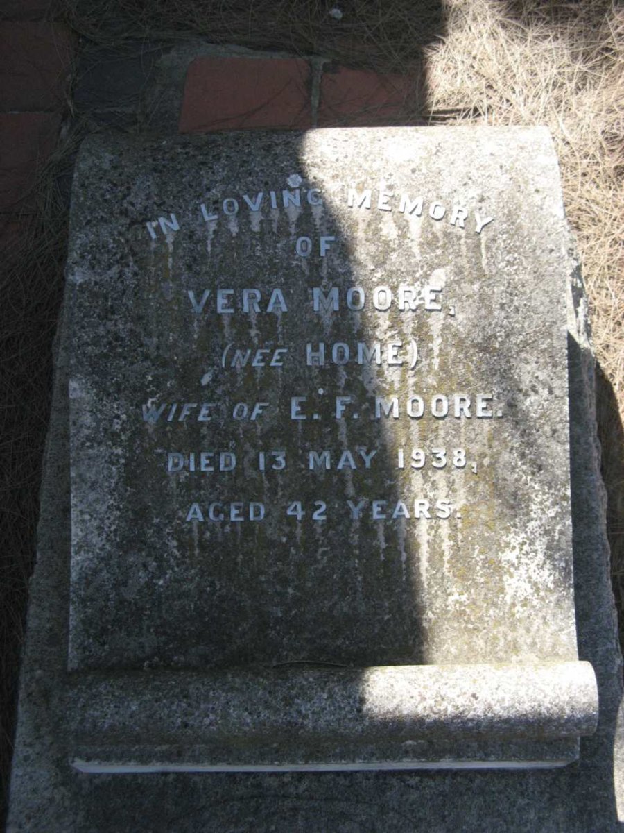 MOORE Vera nee HOME -1938