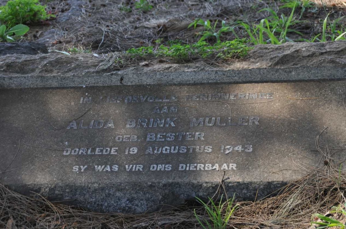 MULLER Alida Brink nee BESTER -1943