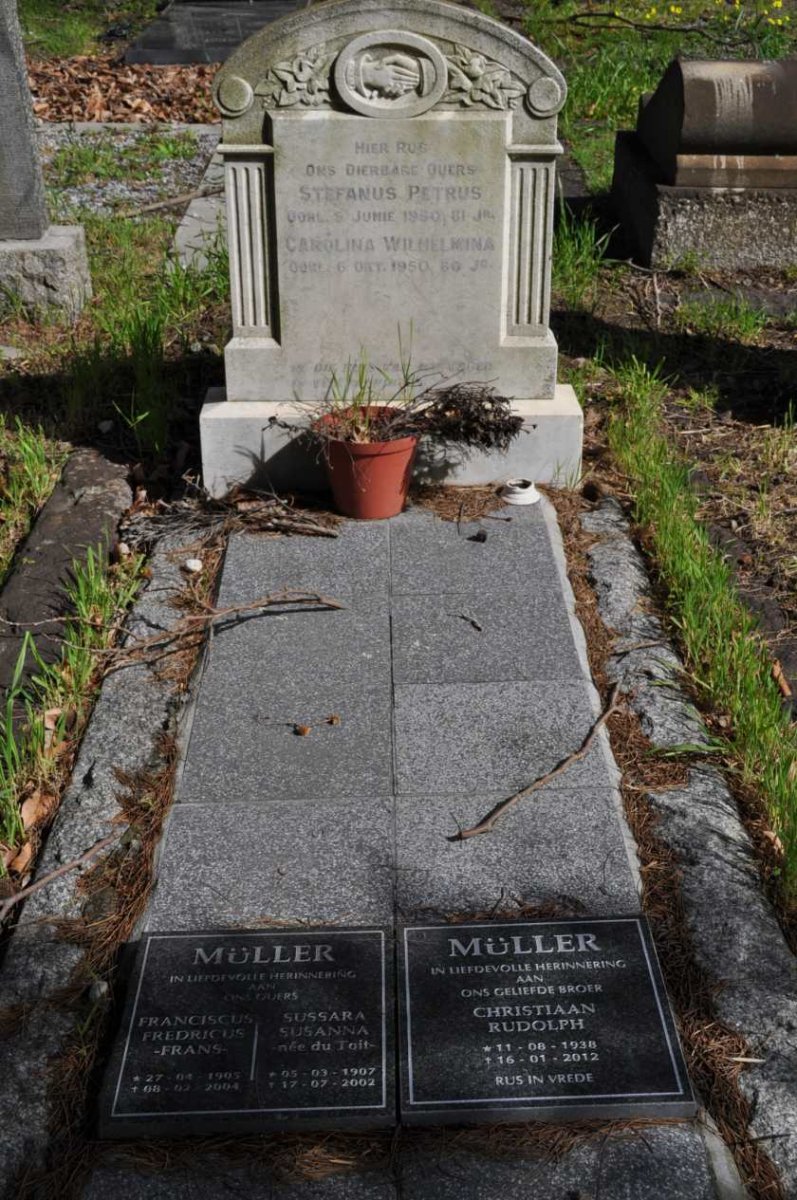 MULLER Stefanus Petrus -1950 &amp; Carolina Wilhelmina -1950