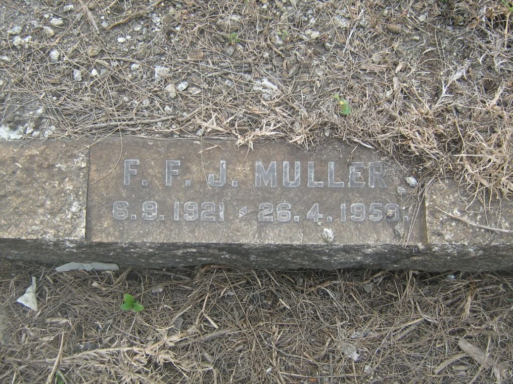 MULLER F.F.J. 1921-1959