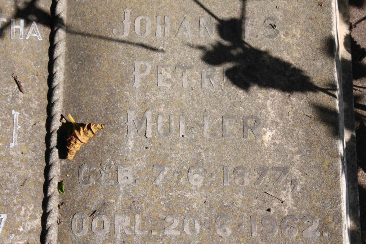 MULLER Johanes Petrus 1877-1962