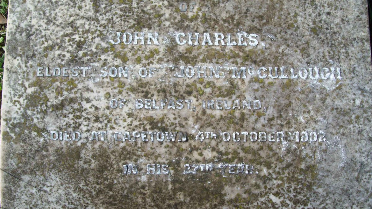 McCULLOUGH John Charles  -1902 