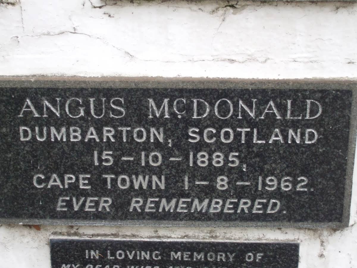 McDONALD Angus 1885-1962