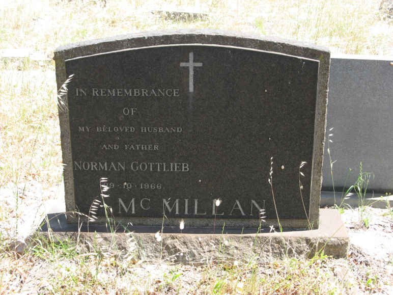 McMILLAN Norman Gottlieb -1966