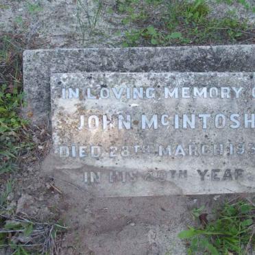 McINTOSH John -1934