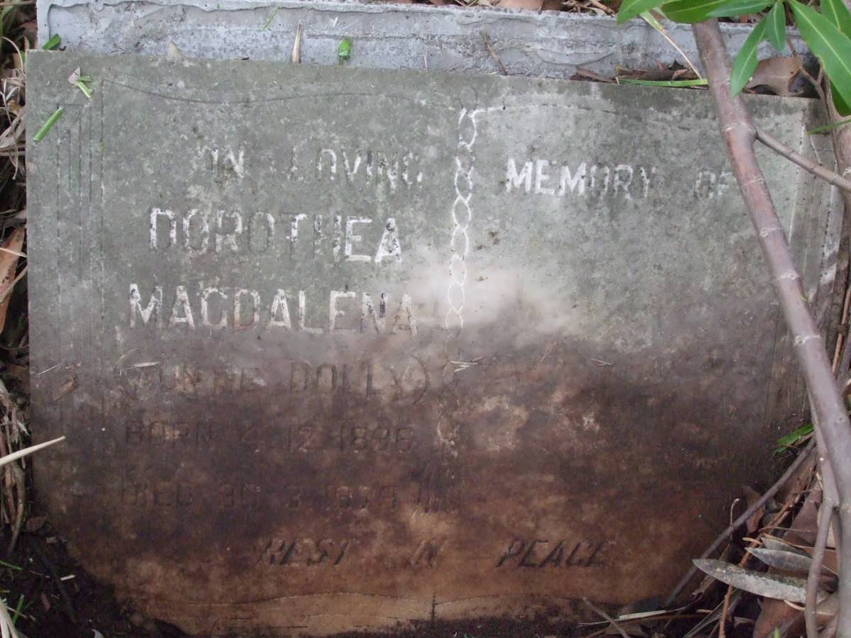 McLACHLAN Dorothea Magdalena 1896-1979