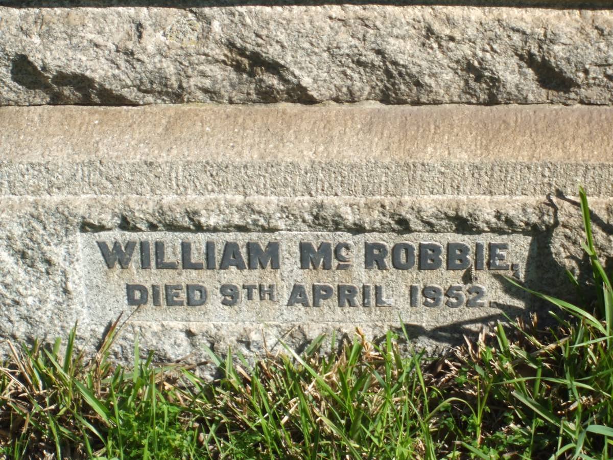McROBBIE William -1952