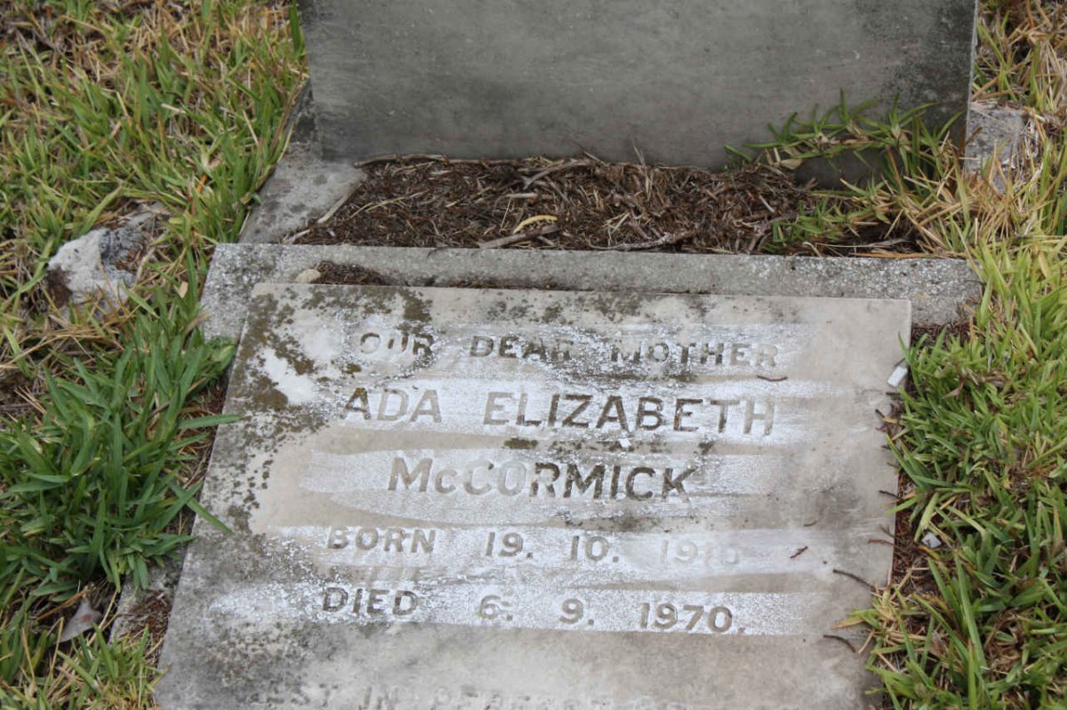 McCORMICK Ada Elizabeth 1910-1970