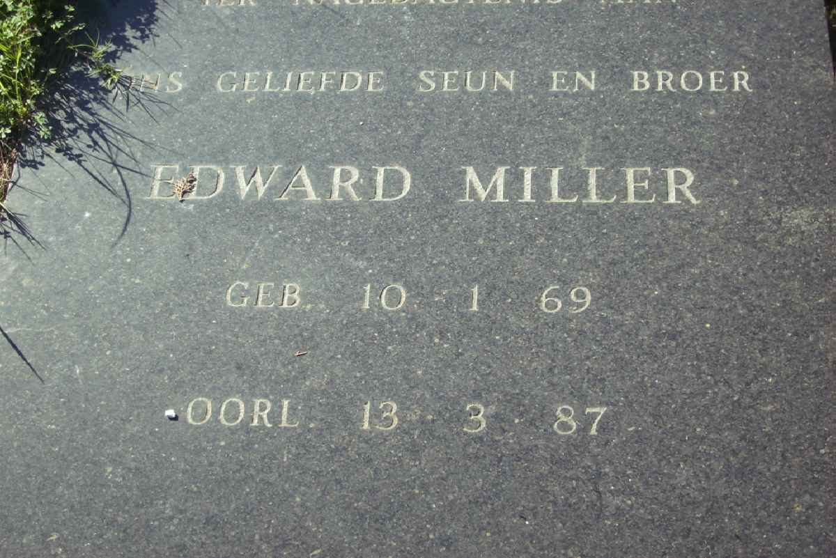 MILLER Edward 1969-1987
