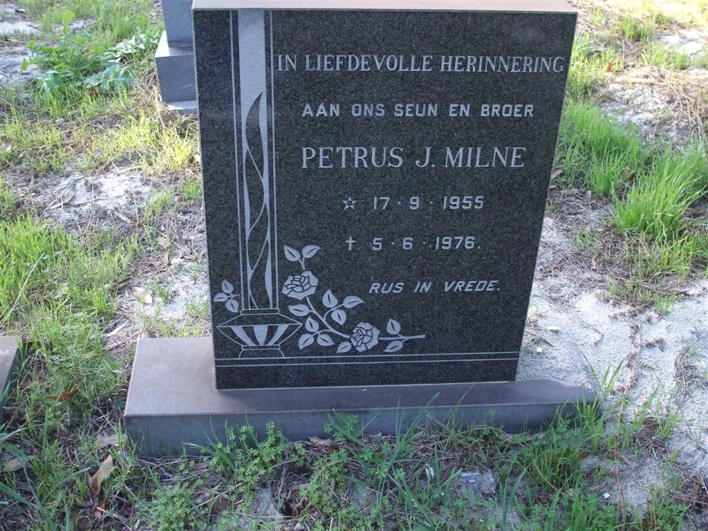 MILNE Petrus J. 1955-1976