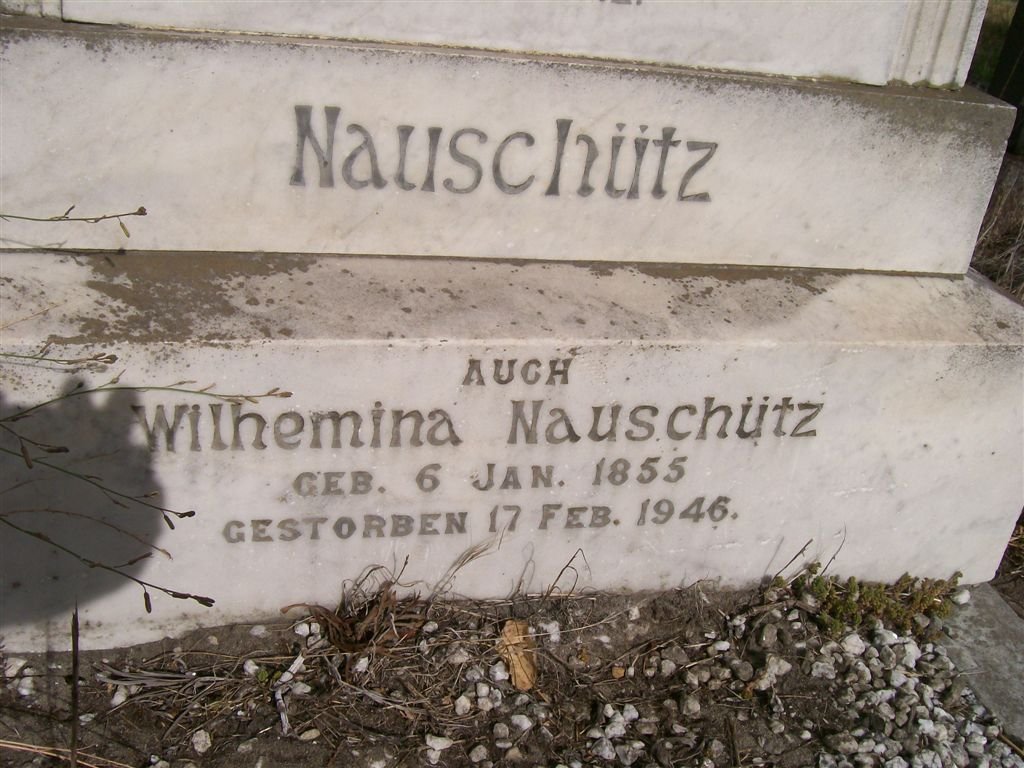 NAUSCHUTZ Wilhemina 1855-1946