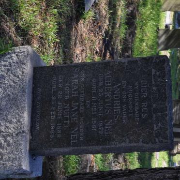 NEL Andries Albertus 1879-1961 &amp; Sarah Jane NUTT 1888-1965