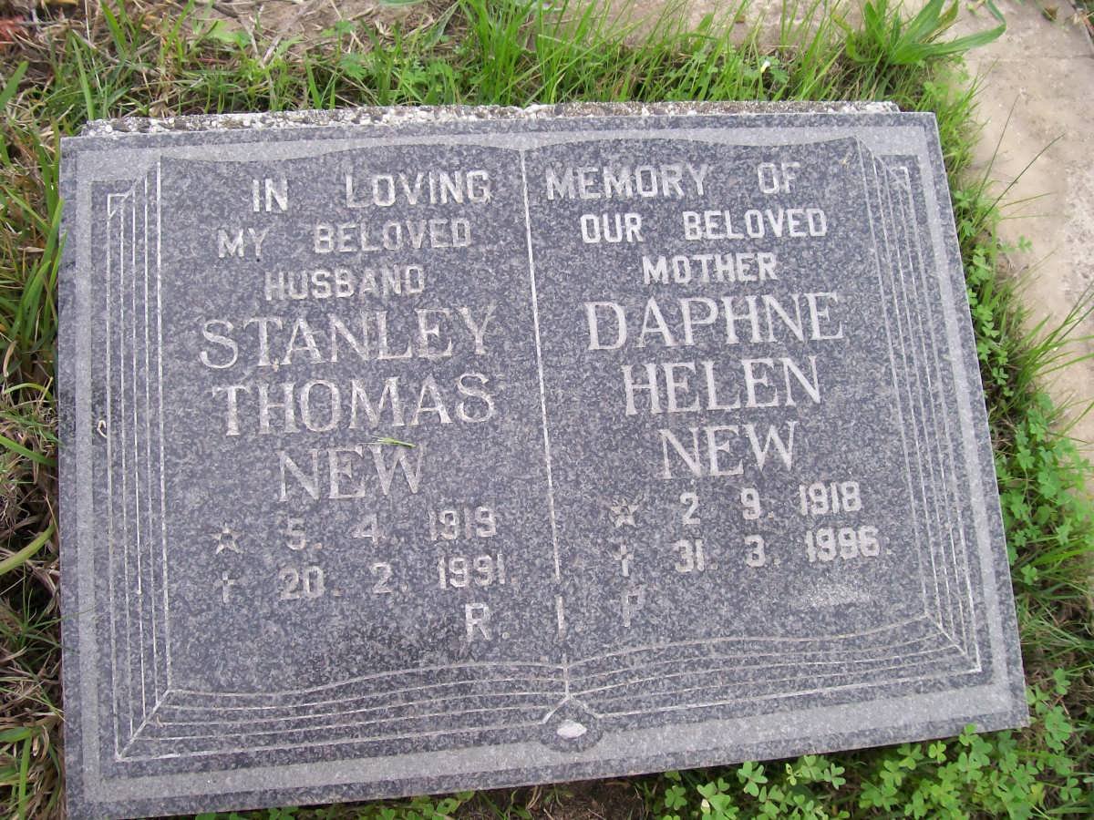 NEW Stanley Thomas 1919-1991 &amp; Daphne Helen 1918-1996