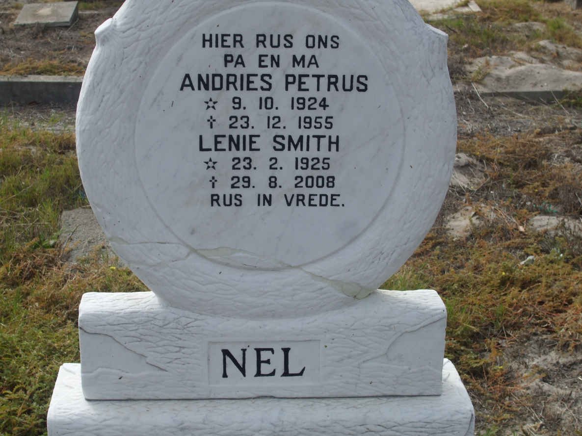 NEL Andries Petrus 1924-1955 &amp; Lenie SMITH 1925-2008