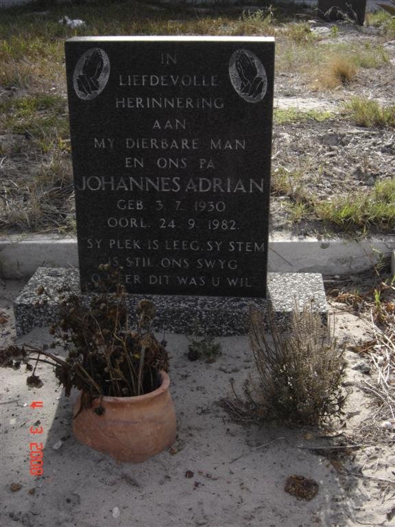 NIEKERK Johannes Adrian, van 1930-1982