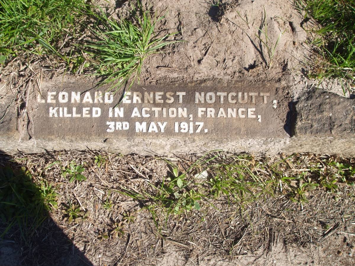 NOTCUTT Leonard Ernest -1917
