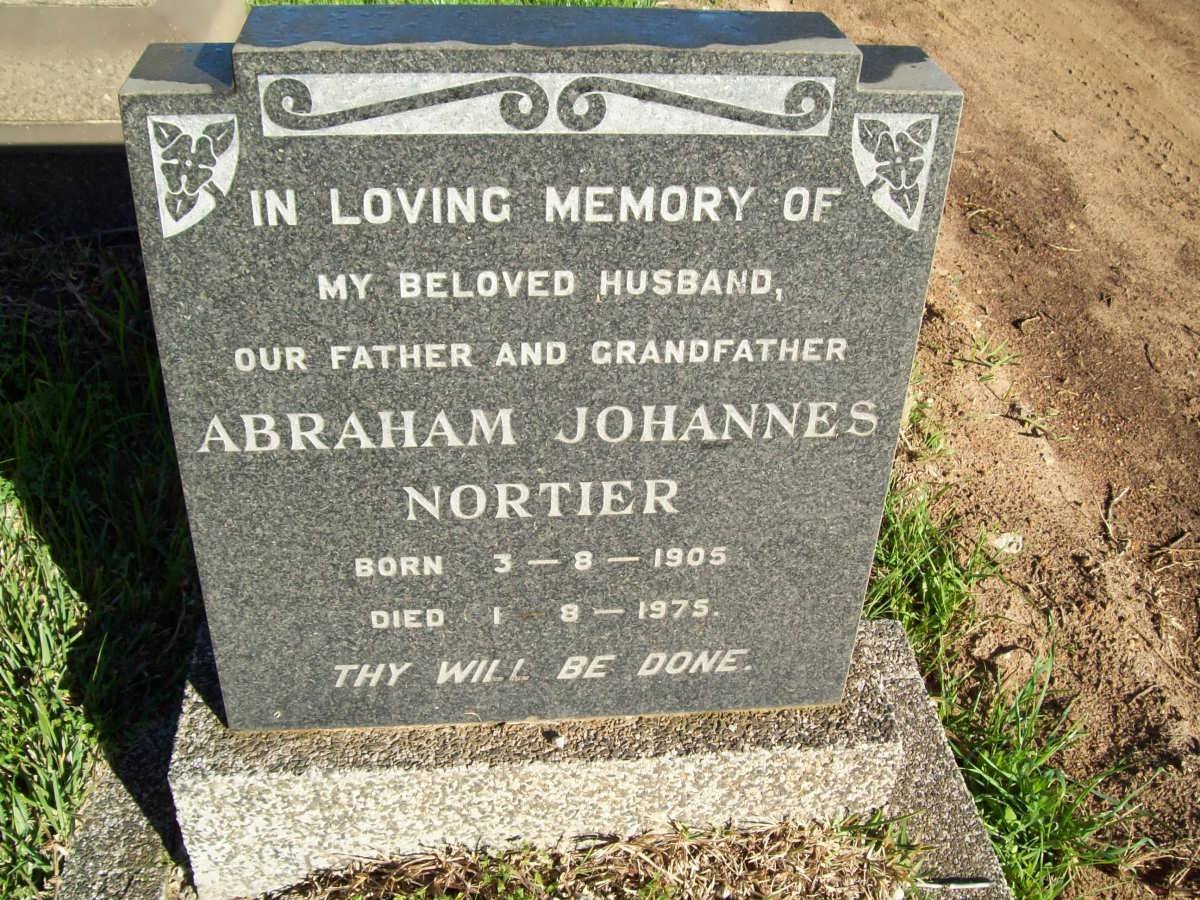 NORTIER Abraham Johannes 1905-1975