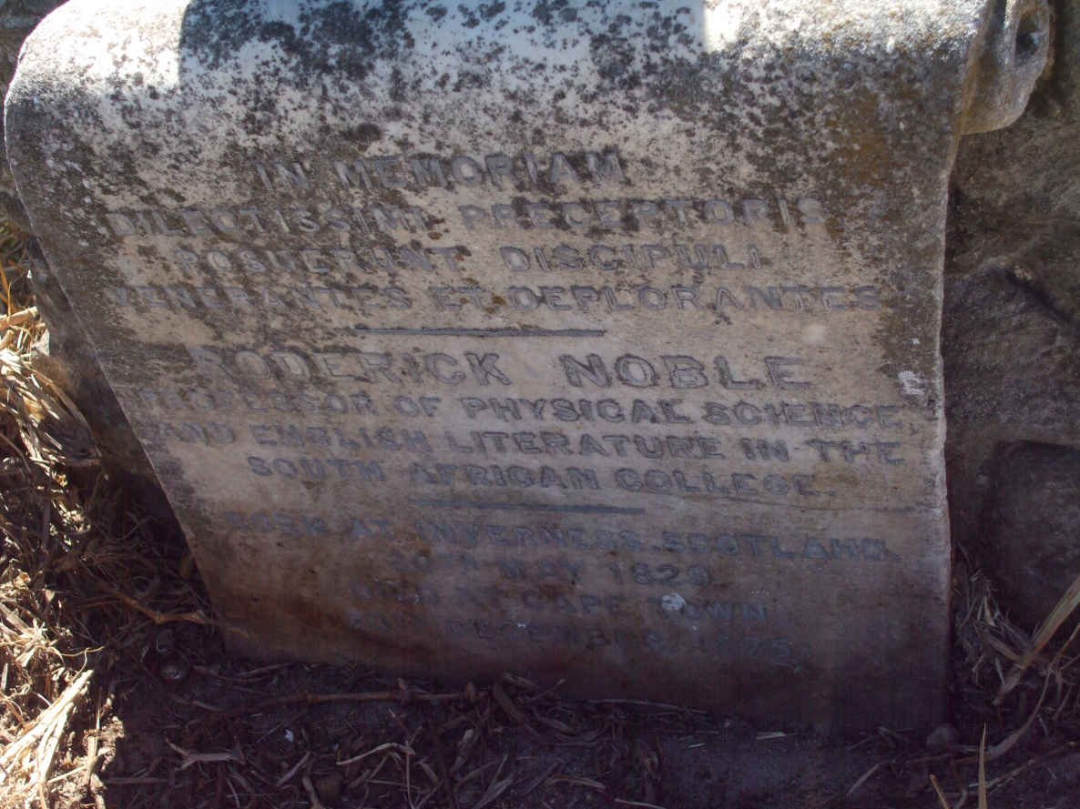 NOBLE Roderick 1829-1875