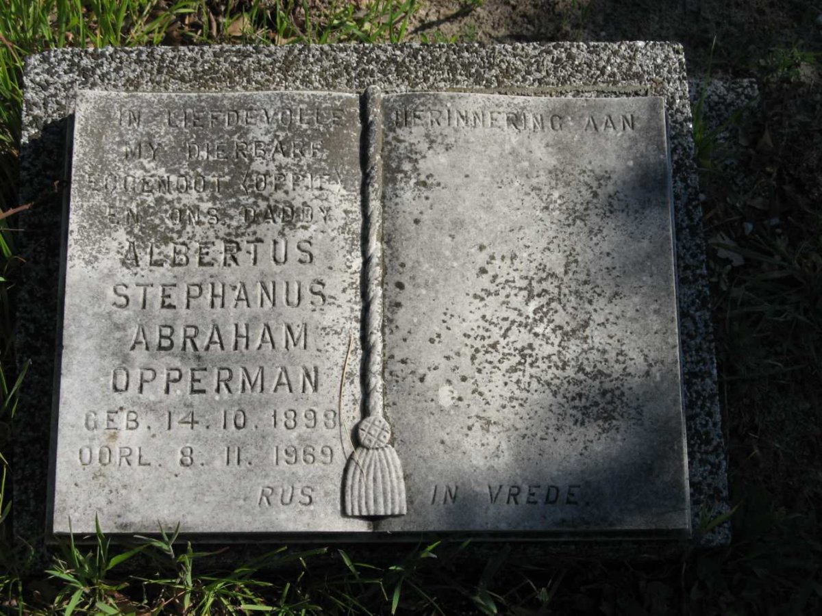 OPPERMAN Albertus Stephanus Abraham 1898-1969