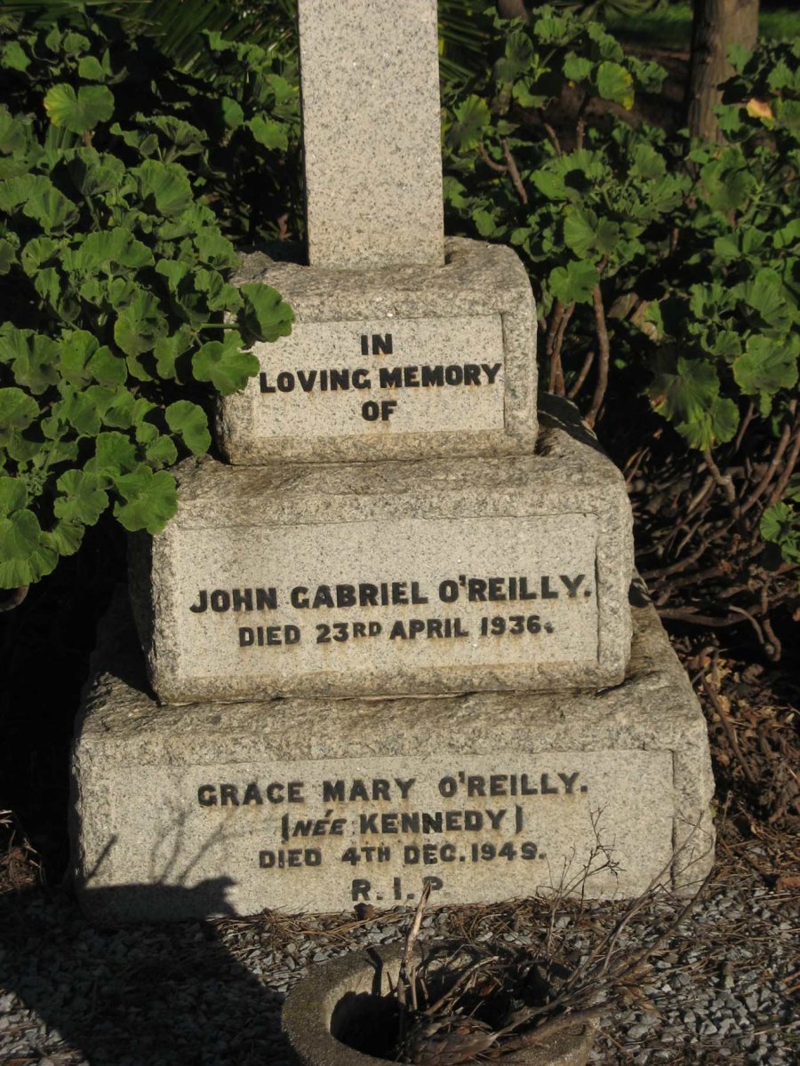 O'REILLY John Gabriel -1936 &amp; Grace Mary KENNEDY -1949