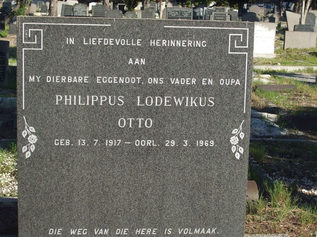 OTTO Philippus Lodewikus 1917-1969