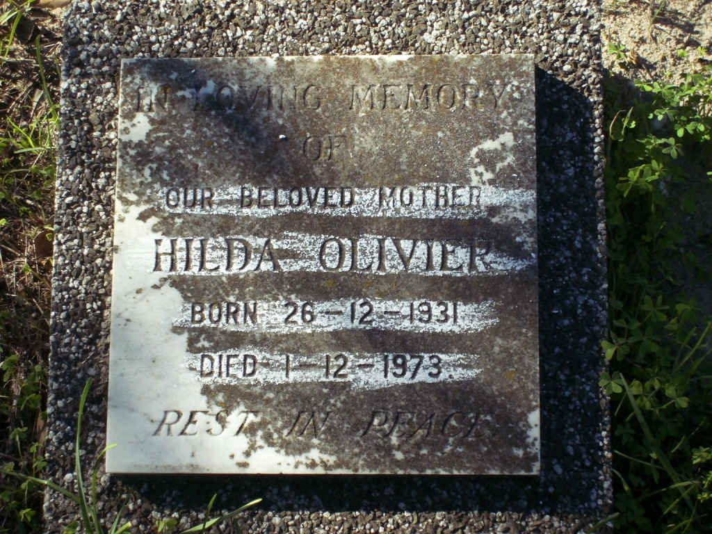 OLIVIER Hilda 1931-1973