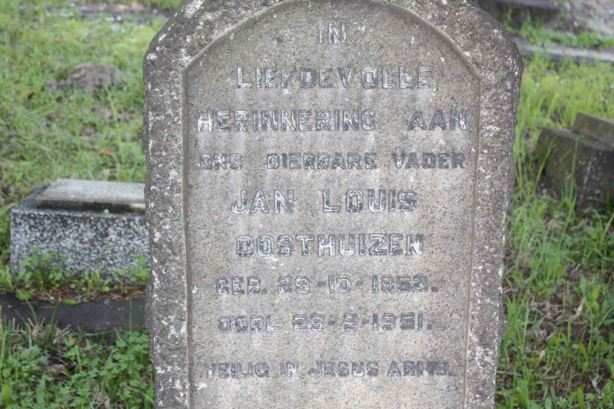 OOSTHUIZEN Jan Louis 1862-1951