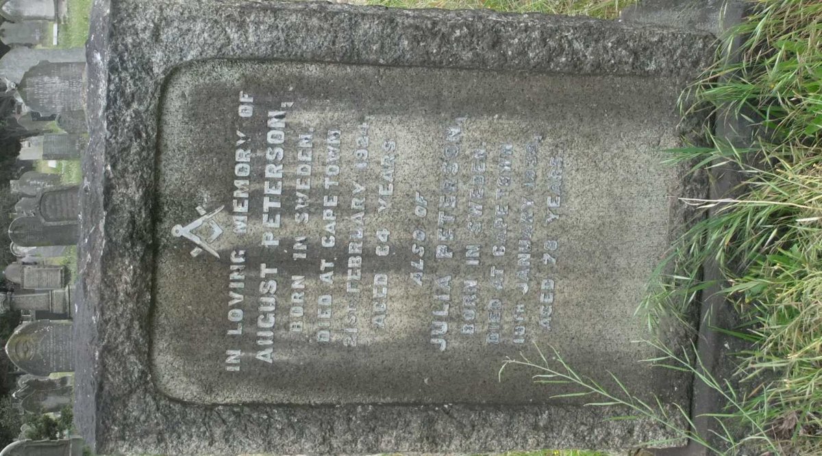 PETERSON August -1924 &amp; Julia PETERSON -1939