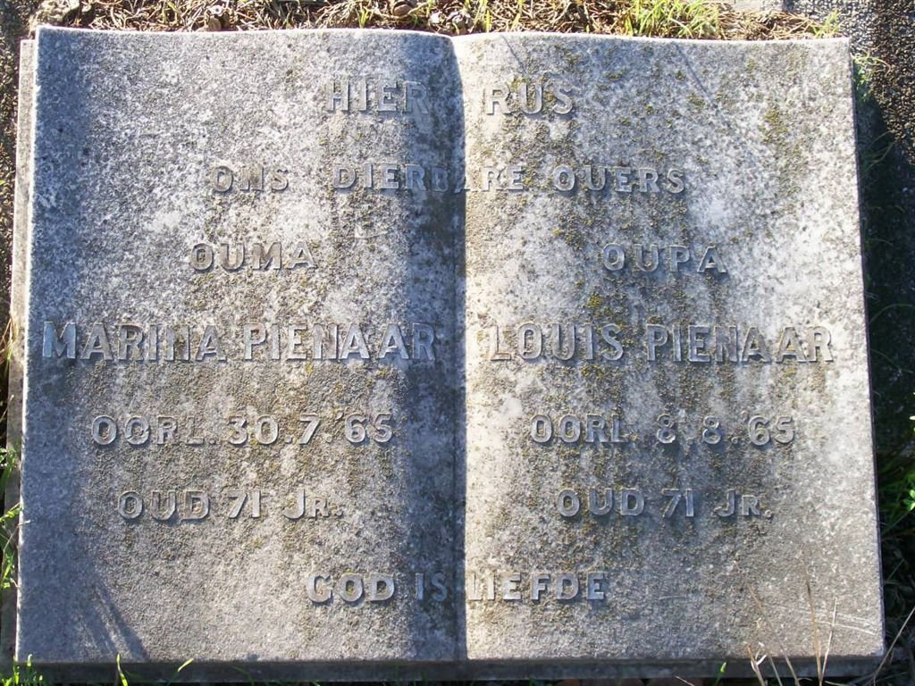 PIENAAR Louis -1965 &amp; Marina -1965