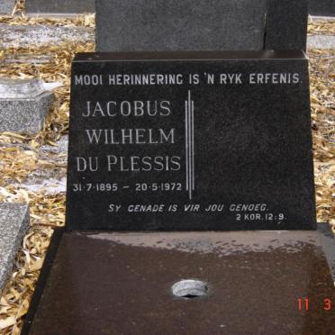PLESSIS Jacobus Wilhelm_ du 1895-1972
