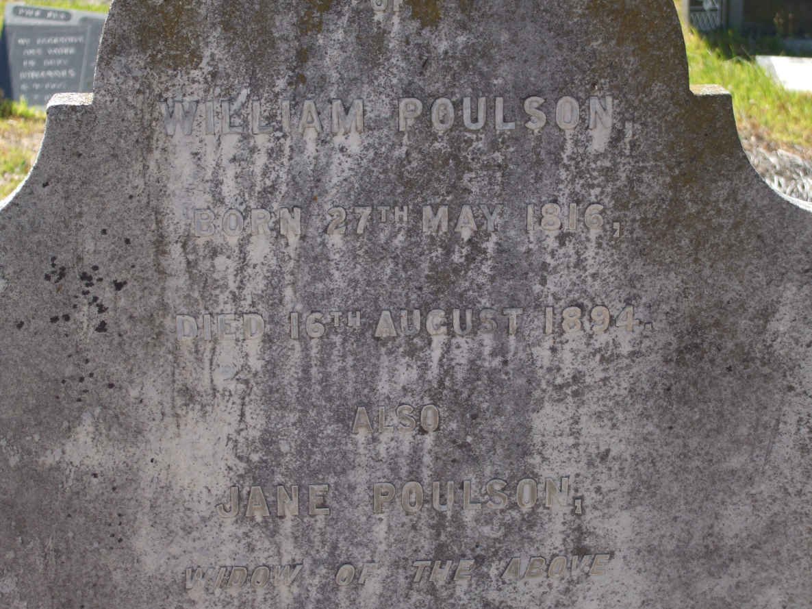 POULSON William 1816-1894