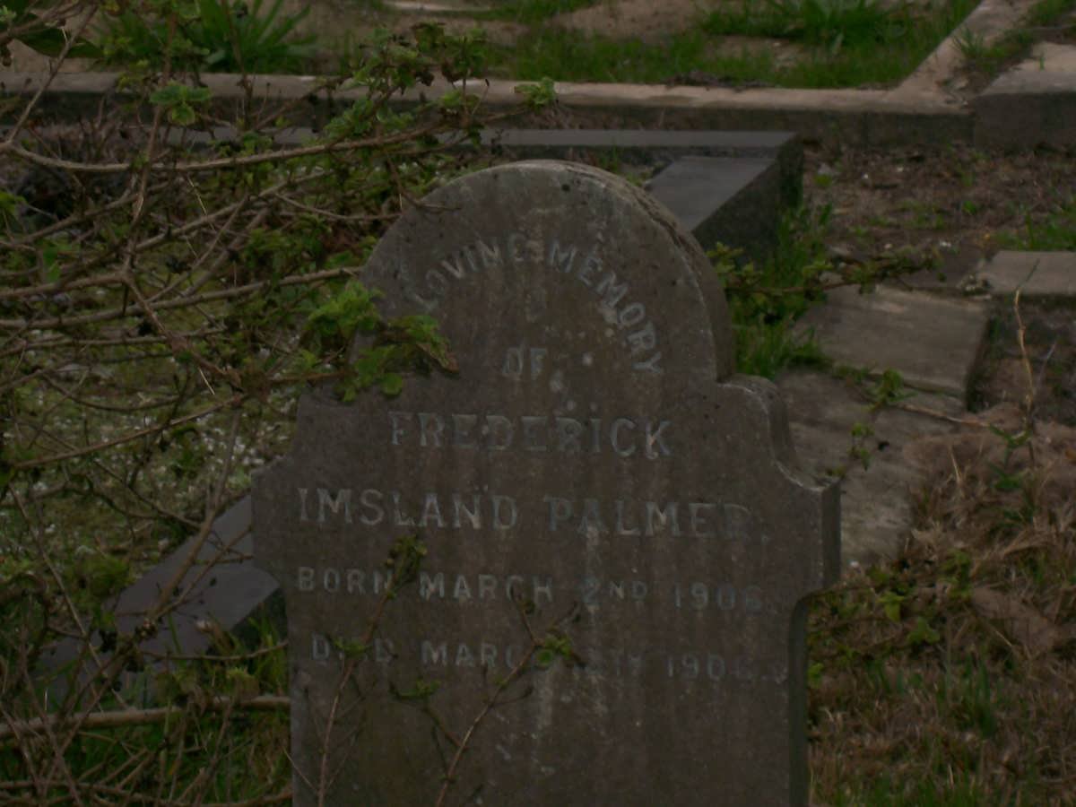 PALMER Frederick Imsland 1906-1906