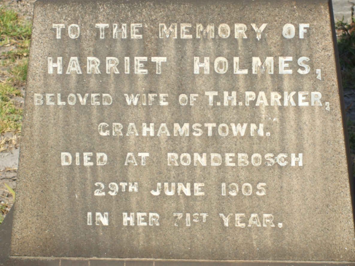 PARKER Harriet Holmes -1905
