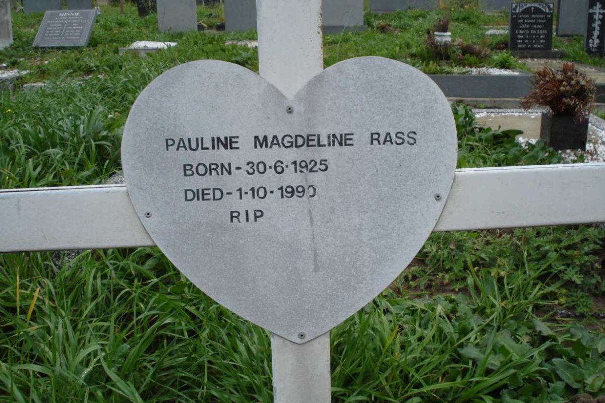 RASS Pauline Magdeline 1925-1990