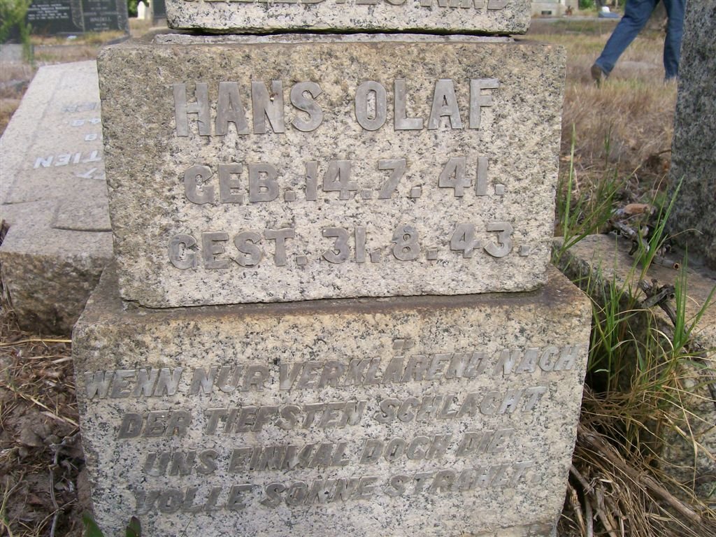 ROOSEBOOM Hans Olaf 1941-1943
