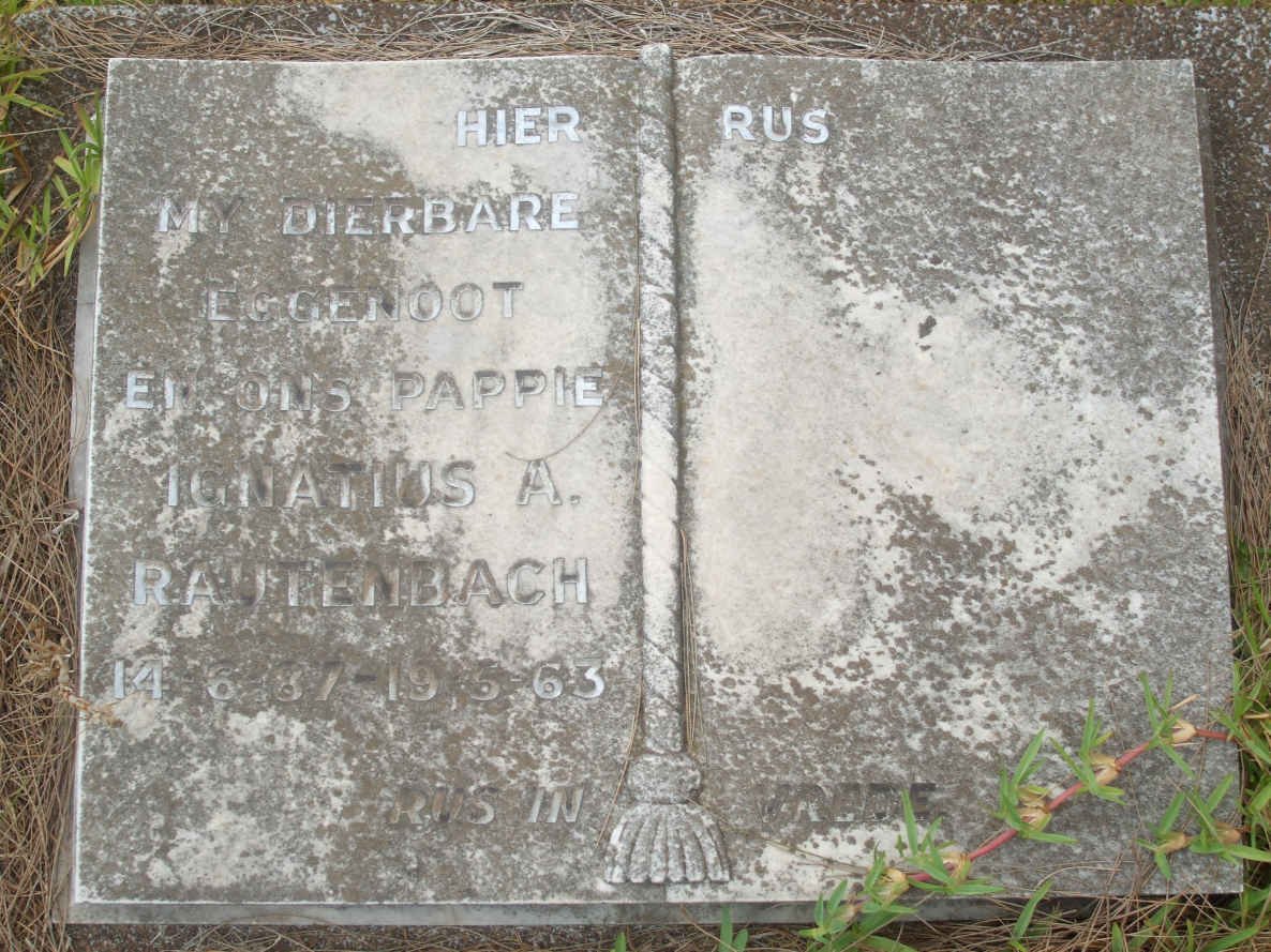 RAUTENBACH Ignatius A. 1887-1963