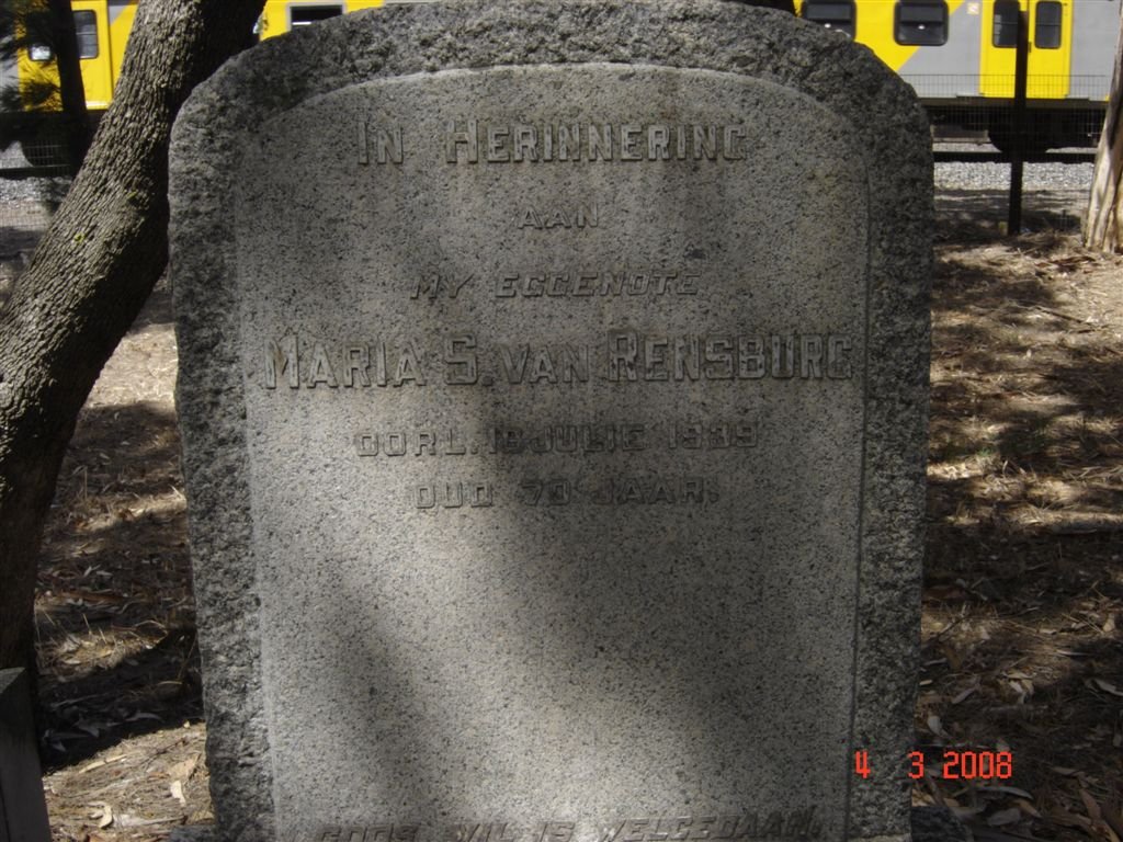 RENSBURG Maria S., van -1939