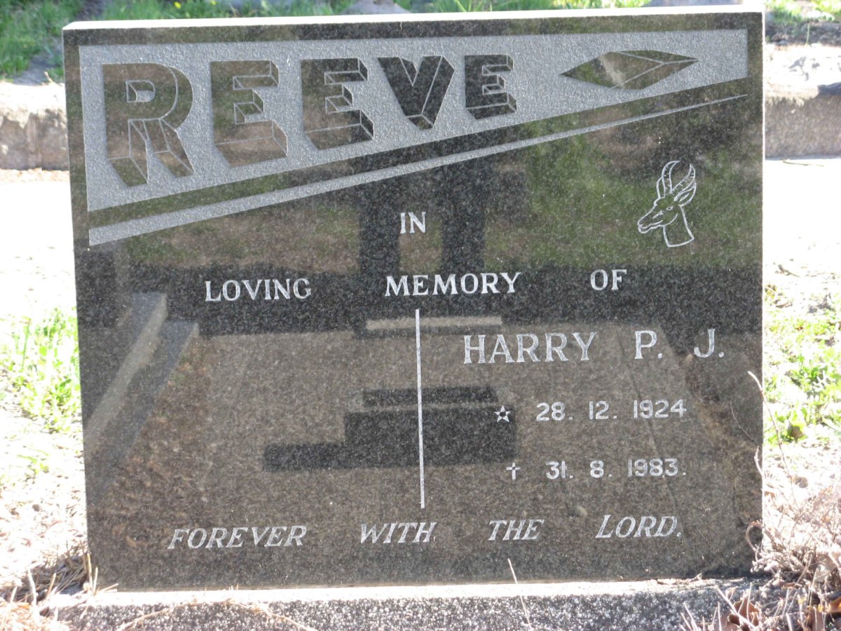 REEVE Harry P.J. 1924-1983