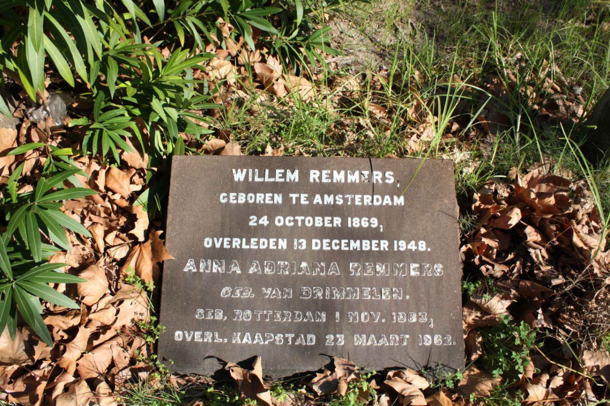 REMMERS Willem 1869-1948 &amp; Anna Adriana VAN DRIMMELEN 1883-1962