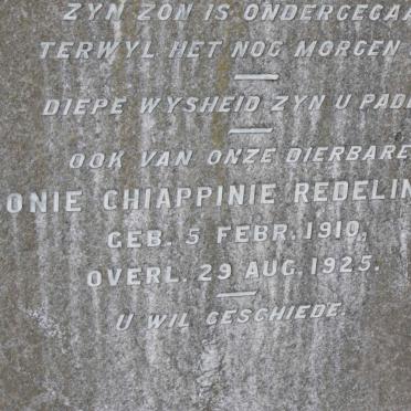 REDELINGHUYS Antonie Chiappini 1910-1925