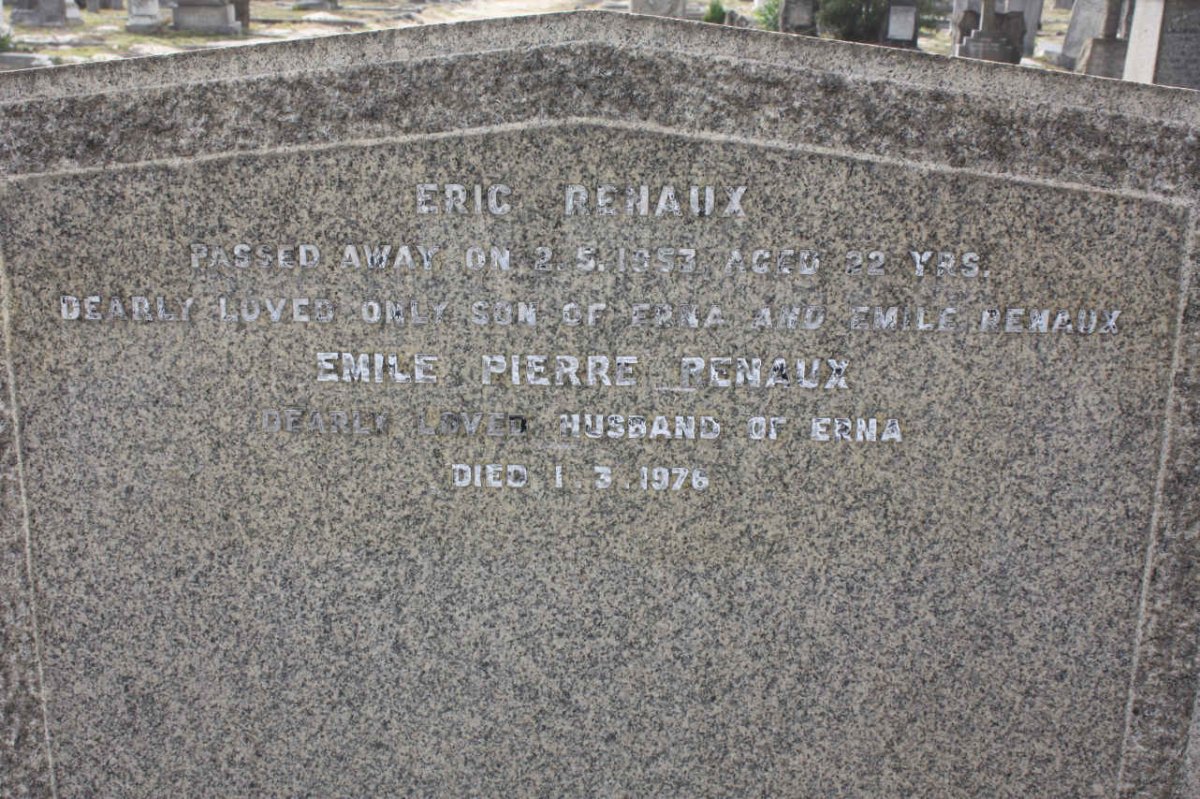 RENAUX Emile Pierre -1976 :: RENAUX Eric -1953