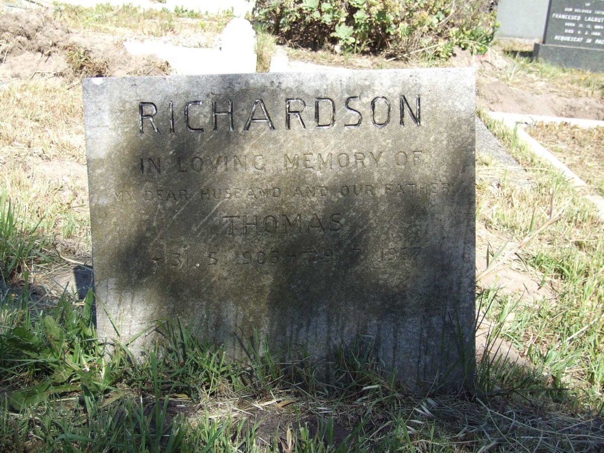 RICHARDSON Thomas 1906-1967