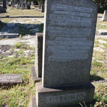 RITCHIE John Paul 1843-1920 &amp; Phebe Milligan -1930
