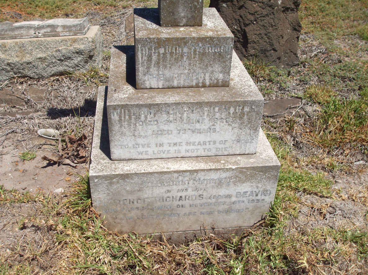 RICHARDS William Henry -1929 &amp; Florence BEAVIS -1936 :: RICHARDS John Edgcome -1911