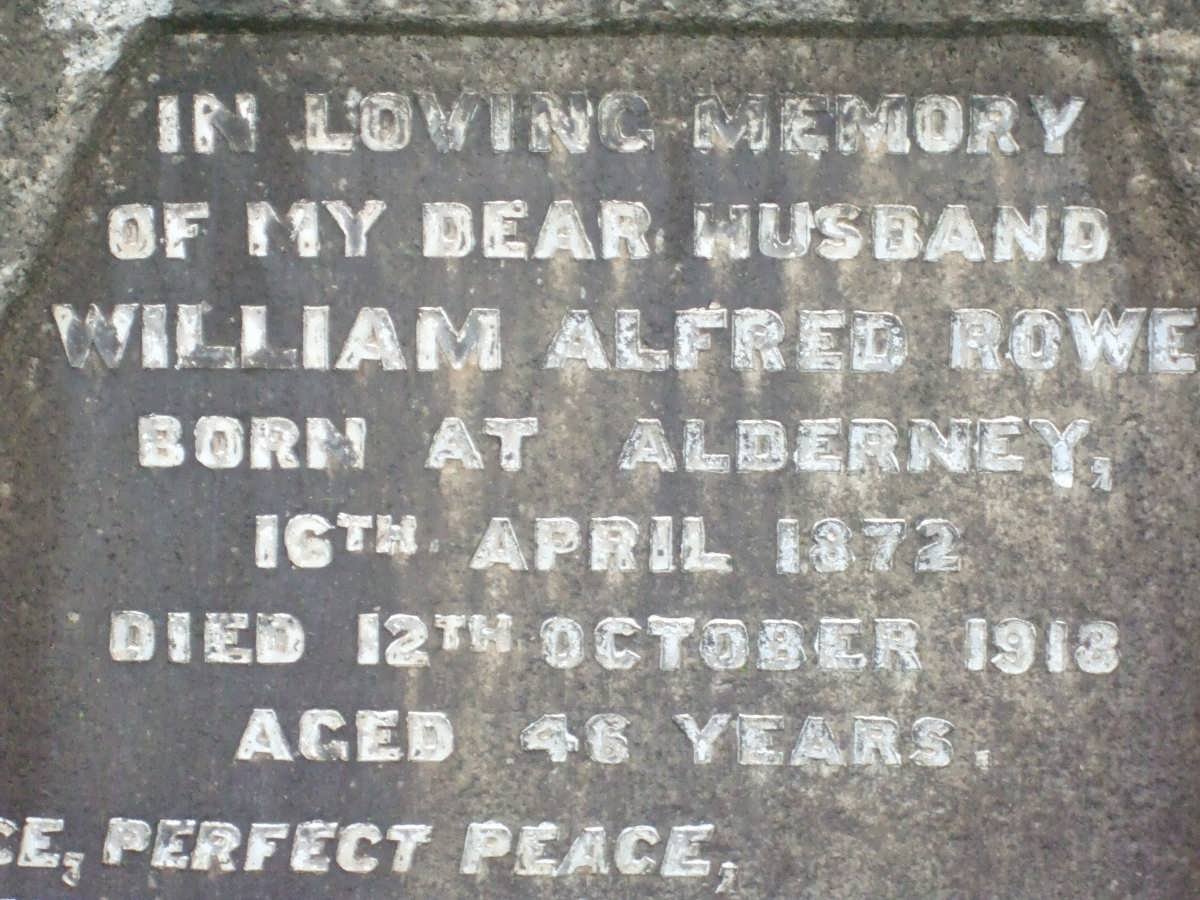 ROWE William Alfred  1872-1913