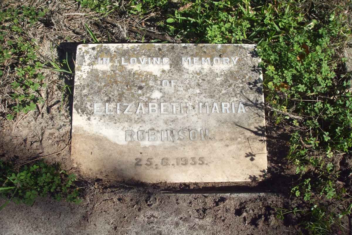 ROBINSON Elizabeth Maria -1935