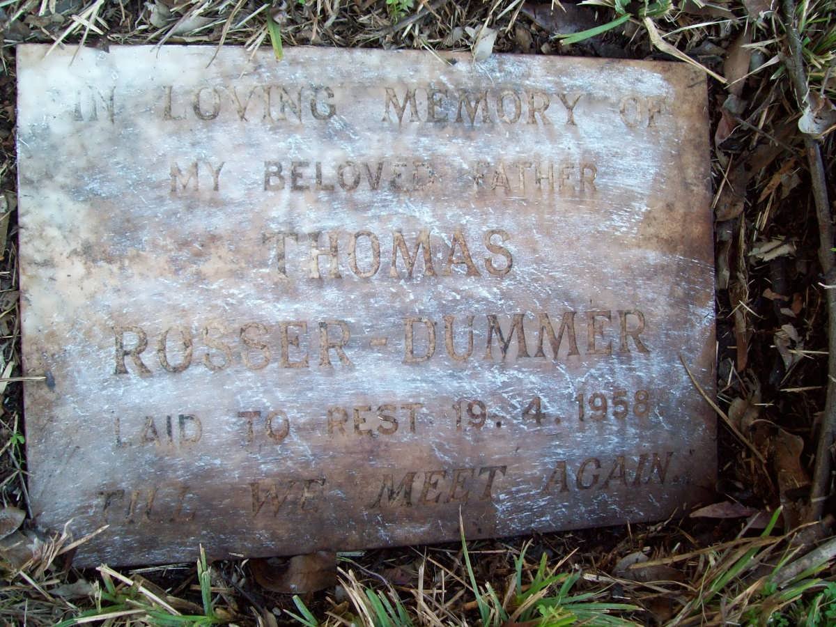 ROSSER-DUMMER Thomas -1958
