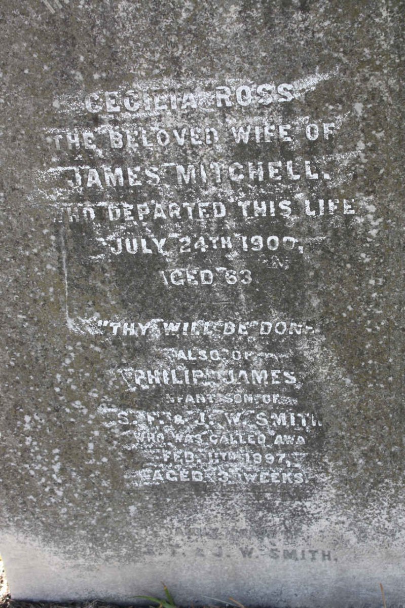 ROSS Cecilia -1900 :: SMITH Philip James -1897